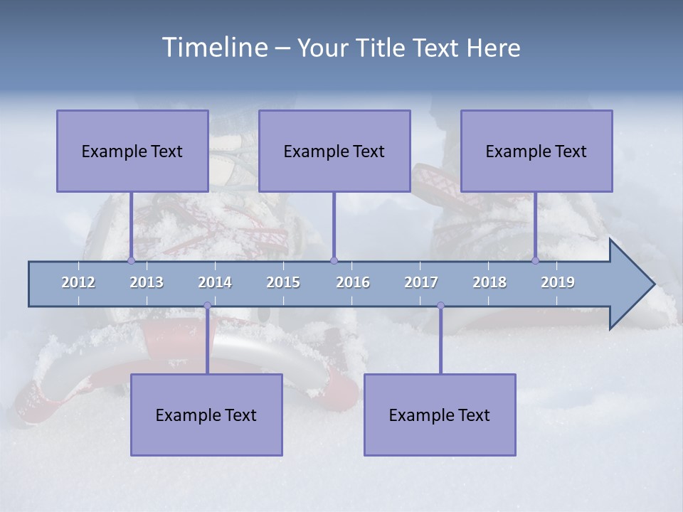 A Person Riding A Snowboard On Top Of Snow Covered Ground PowerPoint Template