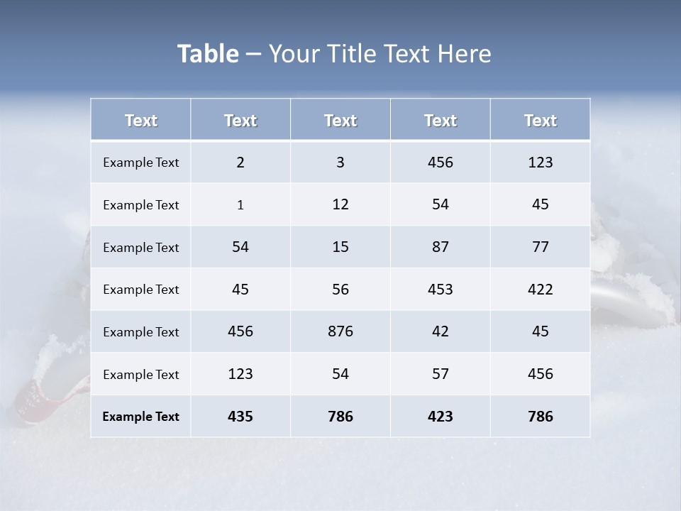 A Person Riding A Snowboard On Top Of Snow Covered Ground PowerPoint Template