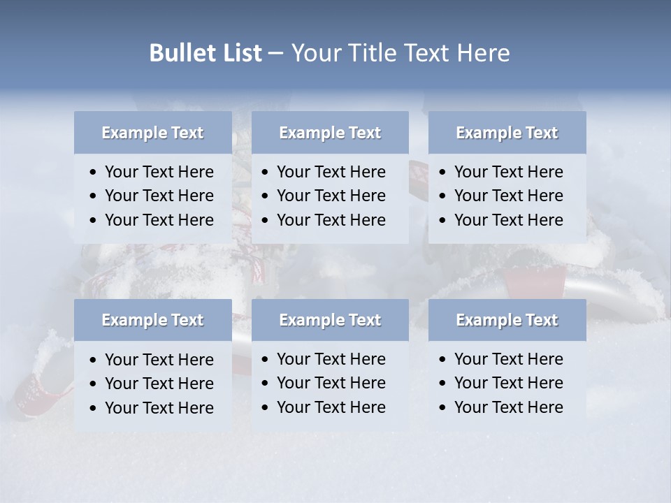 A Person Riding A Snowboard On Top Of Snow Covered Ground PowerPoint Template