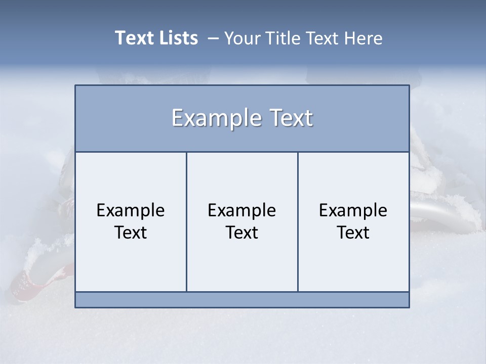 A Person Riding A Snowboard On Top Of Snow Covered Ground PowerPoint Template