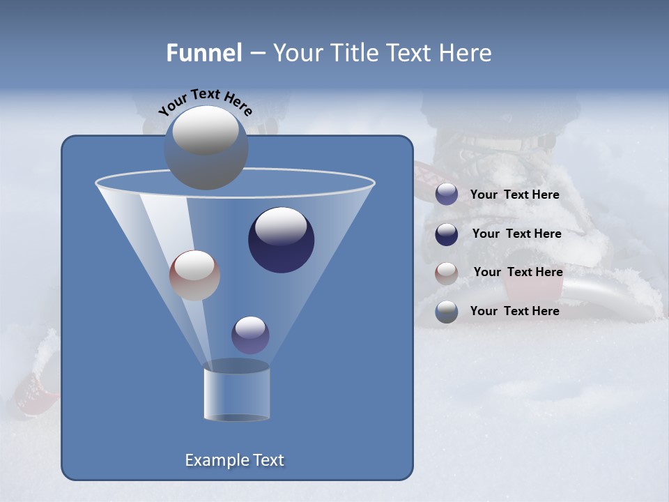 A Person Riding A Snowboard On Top Of Snow Covered Ground PowerPoint Template