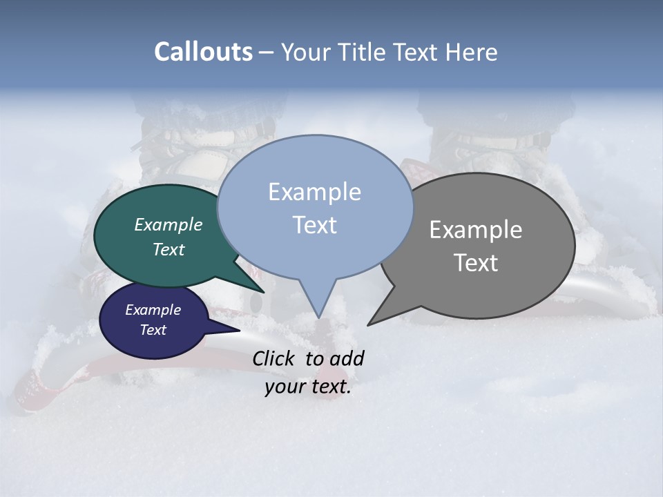 A Person Riding A Snowboard On Top Of Snow Covered Ground PowerPoint Template