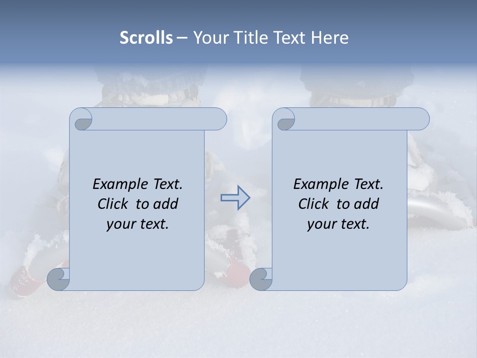 A Person Riding A Snowboard On Top Of Snow Covered Ground PowerPoint Template