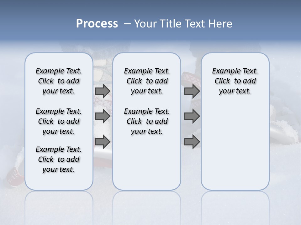A Person Riding A Snowboard On Top Of Snow Covered Ground PowerPoint Template