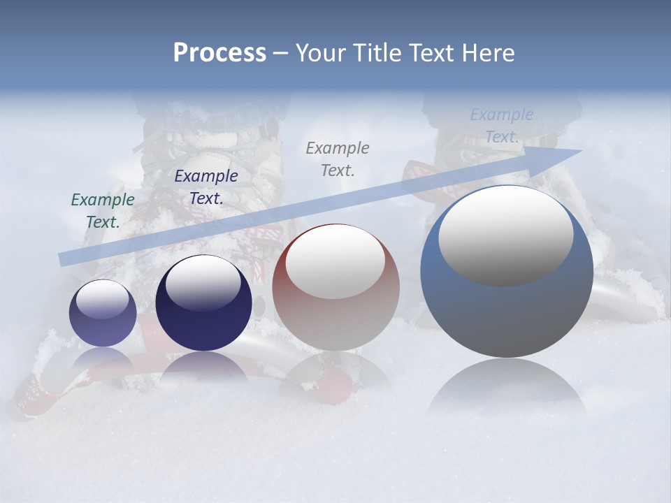 A Person Riding A Snowboard On Top Of Snow Covered Ground PowerPoint Template