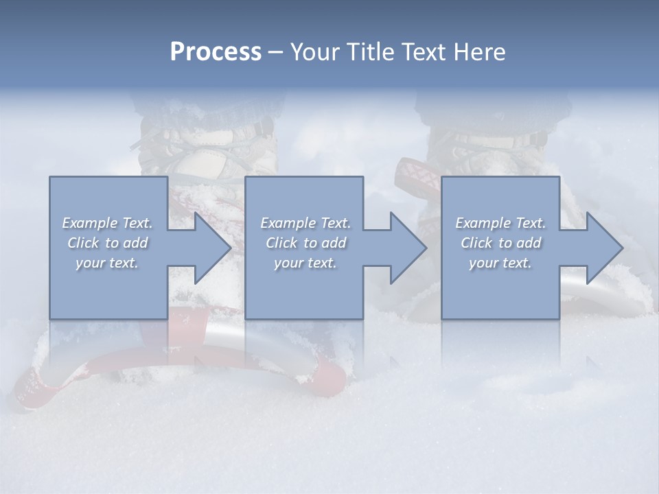 A Person Riding A Snowboard On Top Of Snow Covered Ground PowerPoint Template