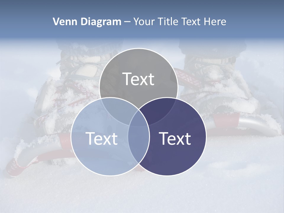 A Person Riding A Snowboard On Top Of Snow Covered Ground PowerPoint Template