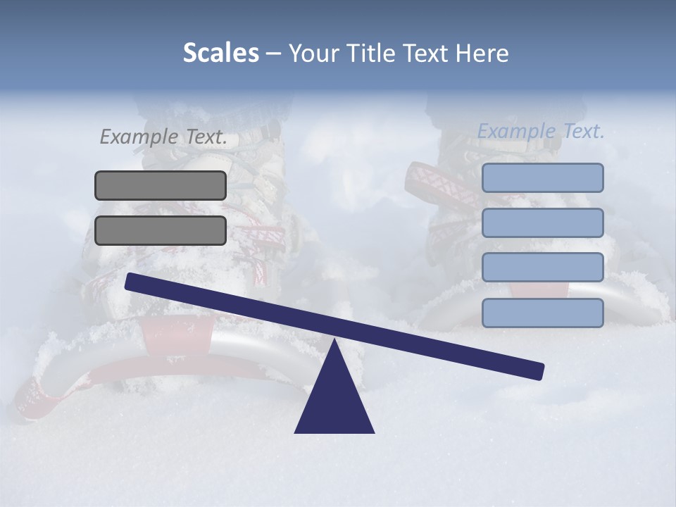 A Person Riding A Snowboard On Top Of Snow Covered Ground PowerPoint Template