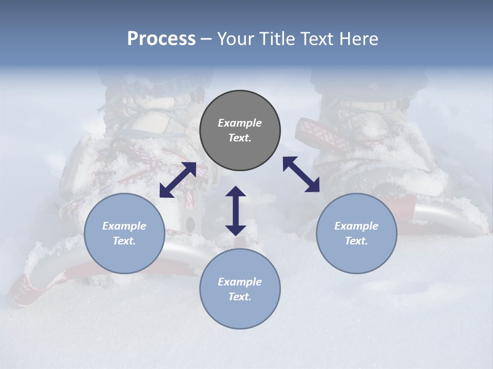 A Person Riding A Snowboard On Top Of Snow Covered Ground PowerPoint Template