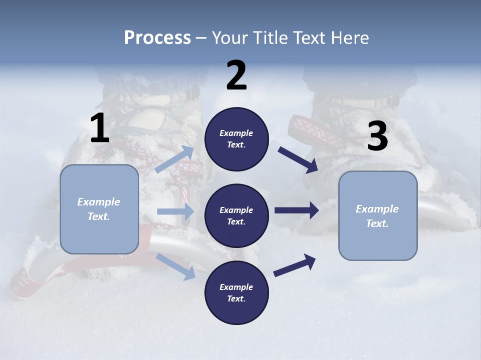 A Person Riding A Snowboard On Top Of Snow Covered Ground PowerPoint Template