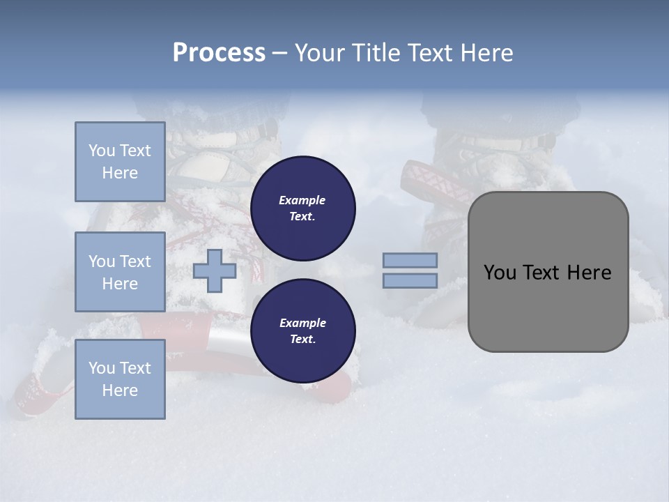 A Person Riding A Snowboard On Top Of Snow Covered Ground PowerPoint Template
