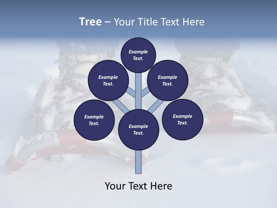 A Person Riding A Snowboard On Top Of Snow Covered Ground PowerPoint Template