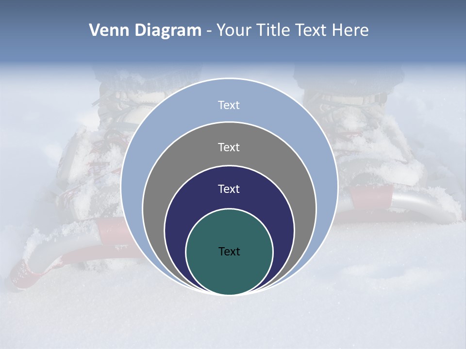 A Person Riding A Snowboard On Top Of Snow Covered Ground PowerPoint Template