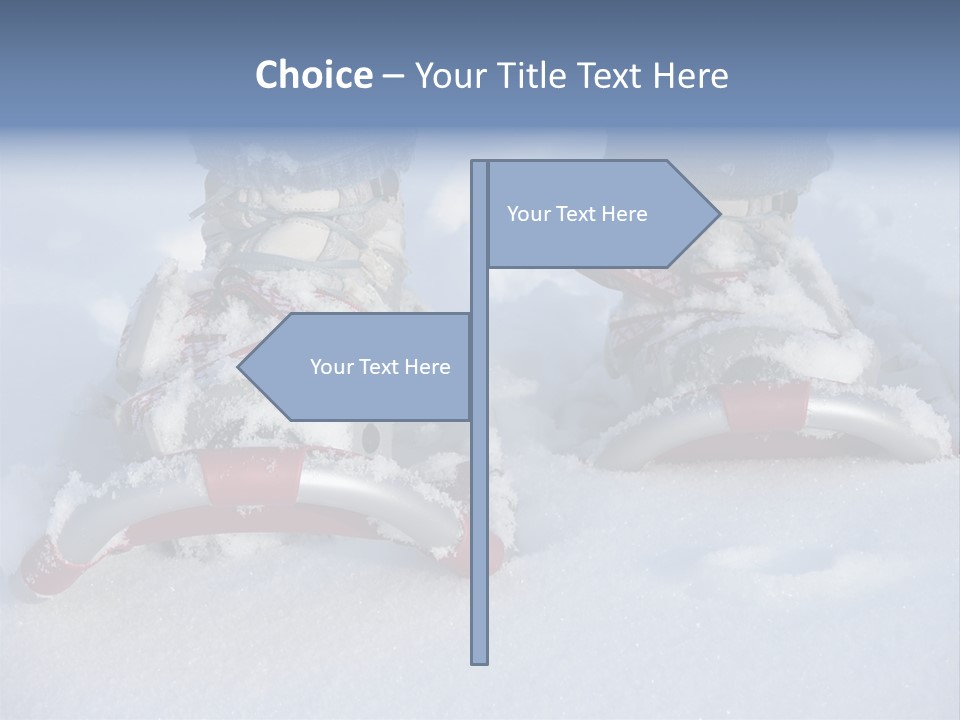 A Person Riding A Snowboard On Top Of Snow Covered Ground PowerPoint Template