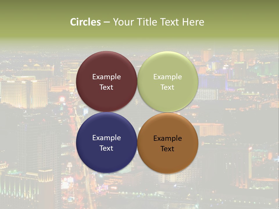 Isolated Freshness Color PowerPoint Template