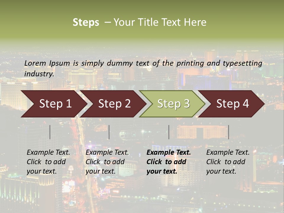 Isolated Freshness Color PowerPoint Template