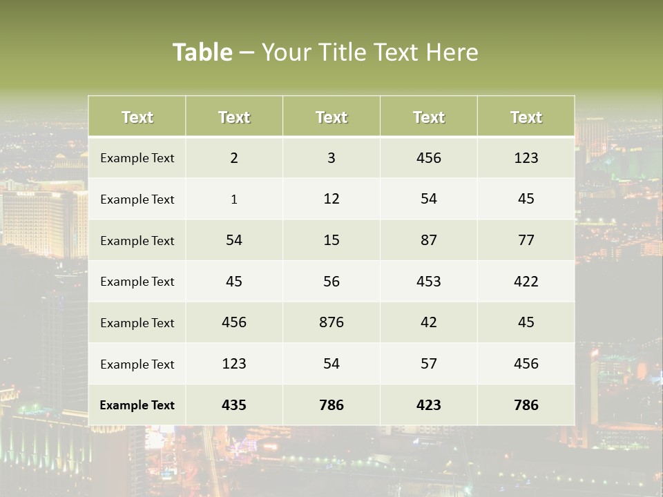 Isolated Freshness Color PowerPoint Template