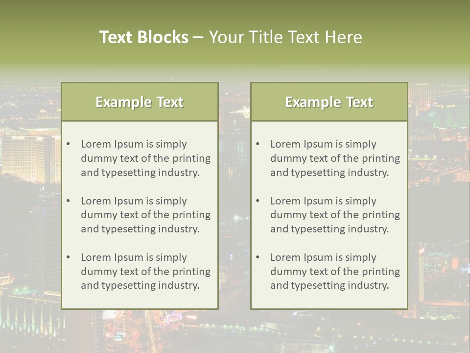 Isolated Freshness Color PowerPoint Template
