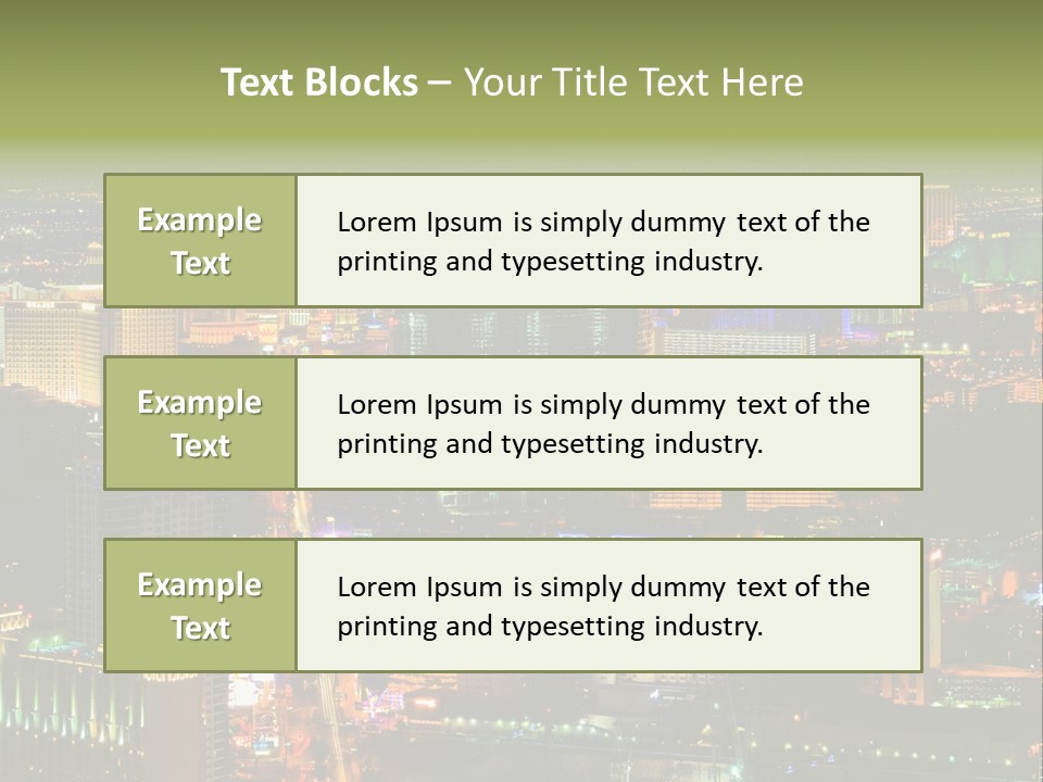 Isolated Freshness Color PowerPoint Template
