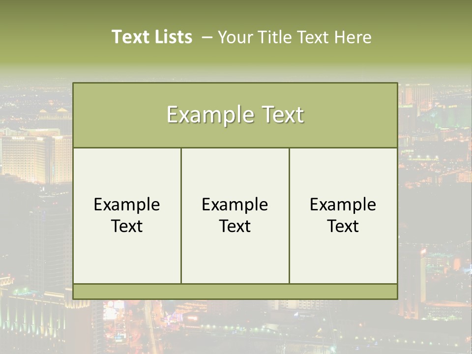 Isolated Freshness Color PowerPoint Template