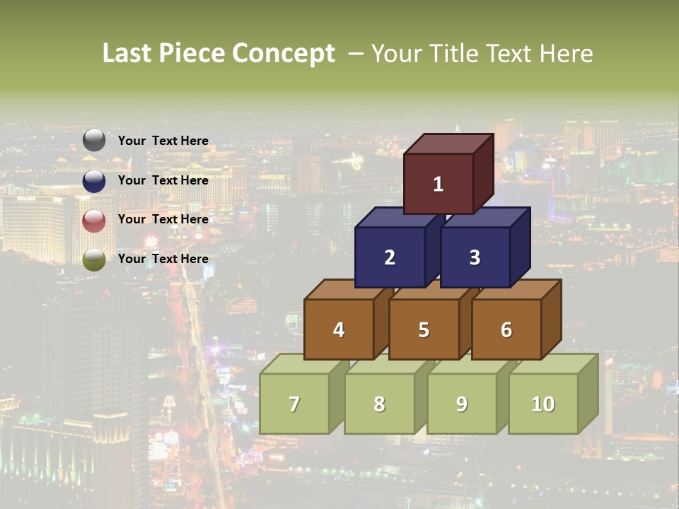 Isolated Freshness Color PowerPoint Template