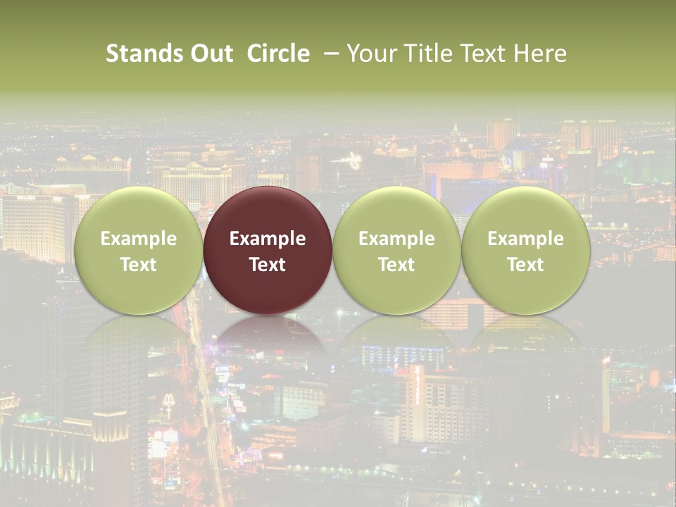 Isolated Freshness Color PowerPoint Template