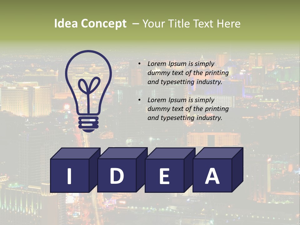 Isolated Freshness Color PowerPoint Template