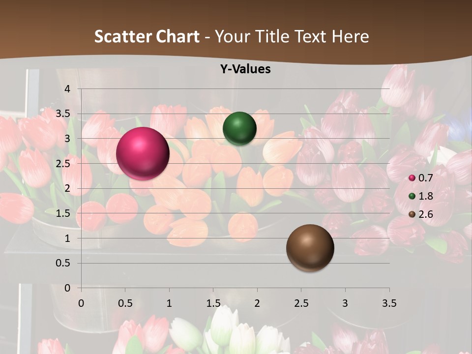 A Bunch Of Flowers That Are On A Shelf PowerPoint Template