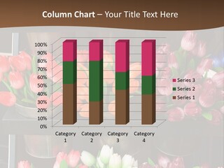 A Bunch Of Flowers That Are On A Shelf PowerPoint Template