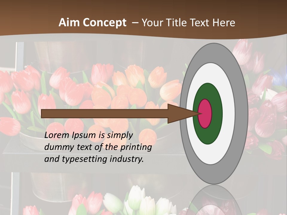 A Bunch Of Flowers That Are On A Shelf PowerPoint Template