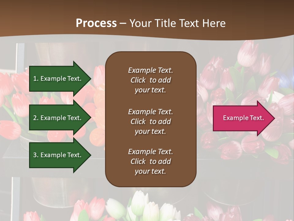 A Bunch Of Flowers That Are On A Shelf PowerPoint Template