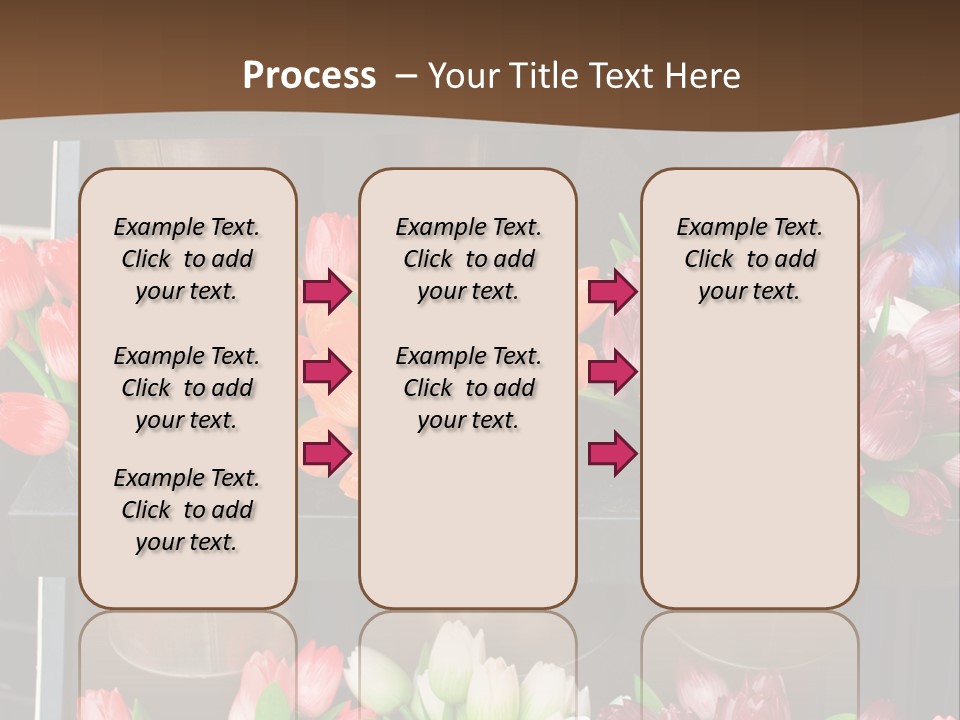 A Bunch Of Flowers That Are On A Shelf PowerPoint Template