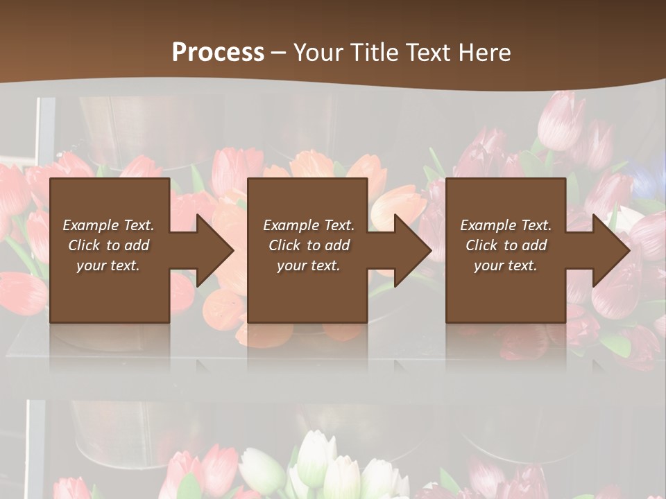 A Bunch Of Flowers That Are On A Shelf PowerPoint Template
