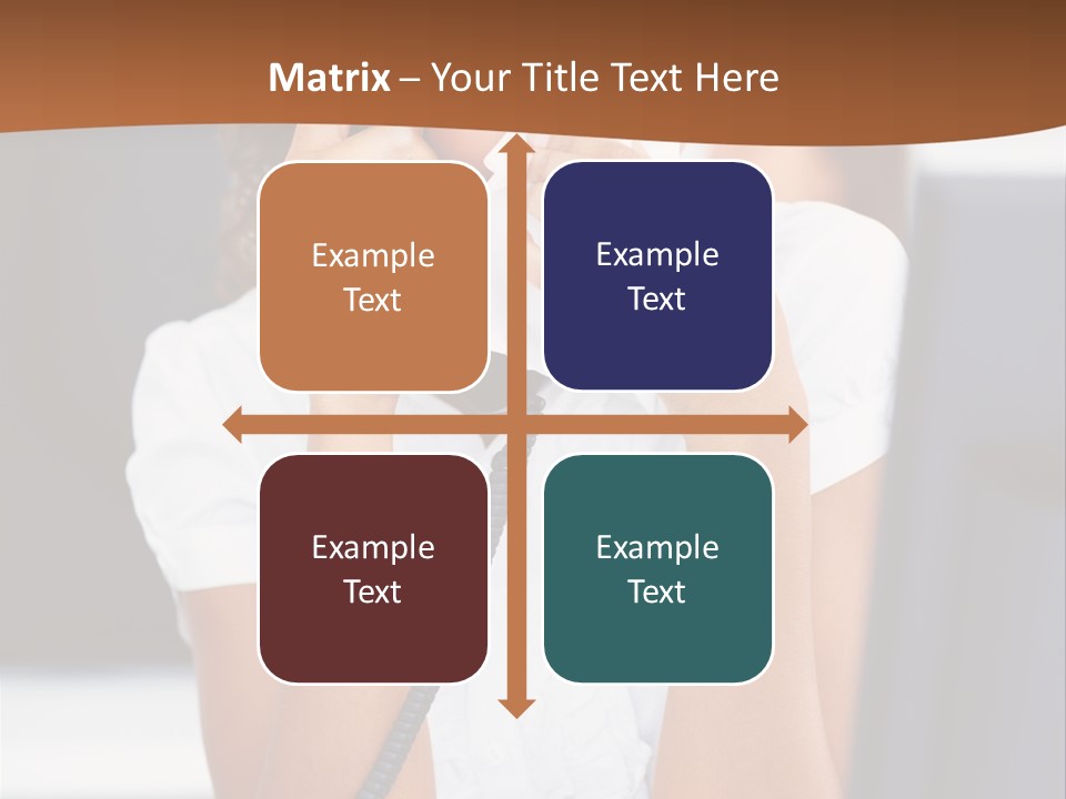 Table People Girl PowerPoint Template