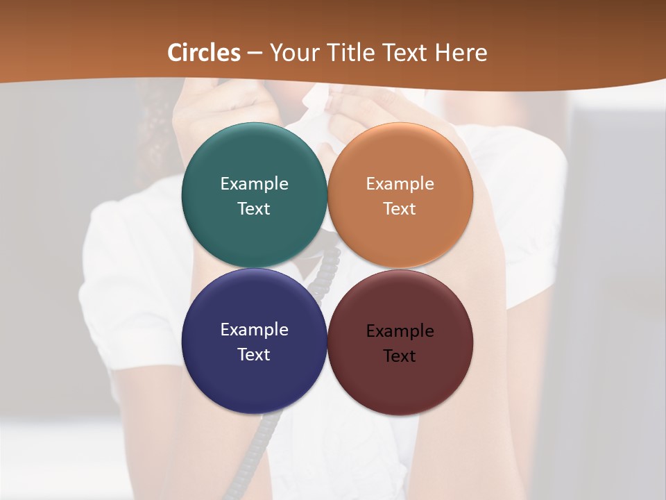Table People Girl PowerPoint Template
