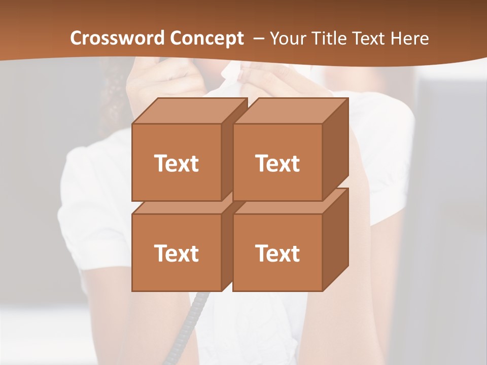 Table People Girl PowerPoint Template