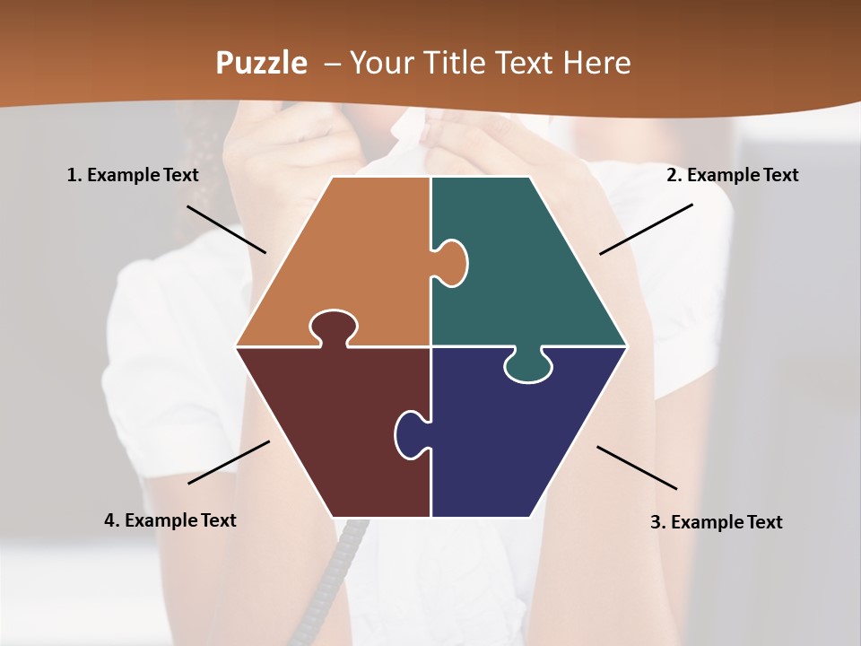 Table People Girl PowerPoint Template