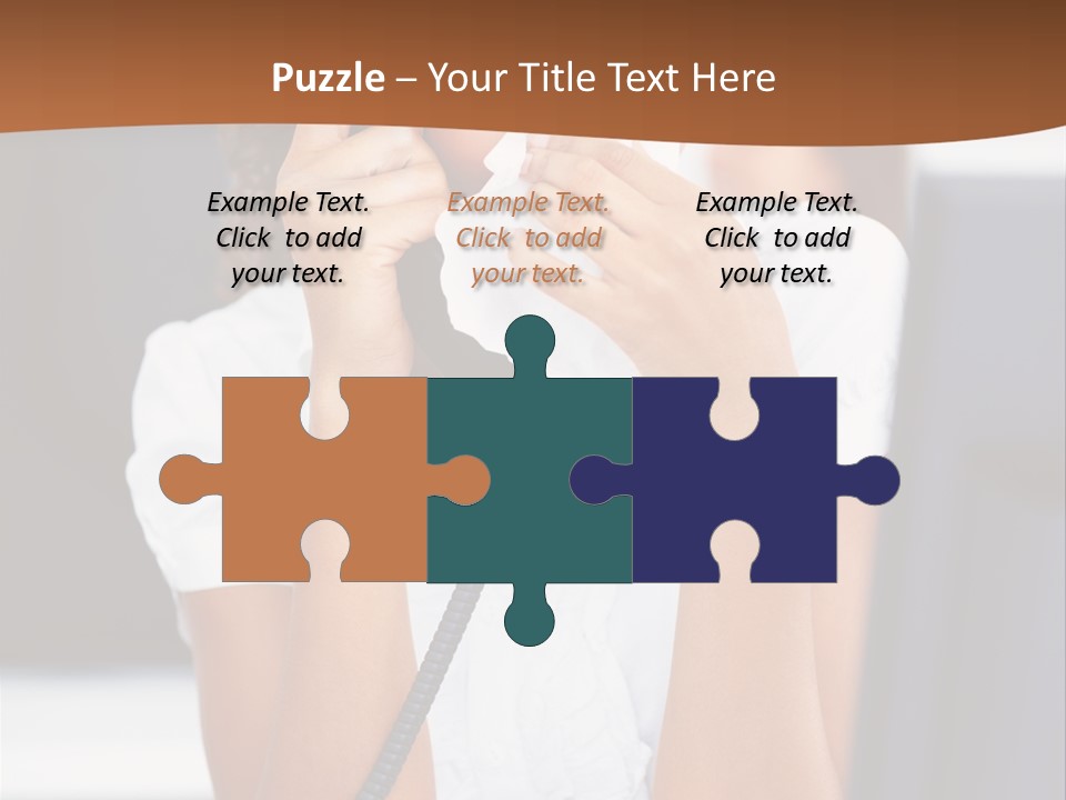 Table People Girl PowerPoint Template