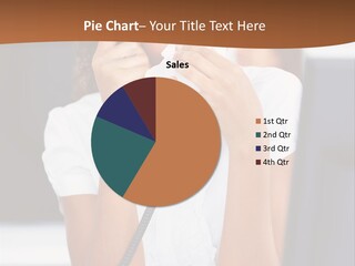 Table People Girl PowerPoint Template