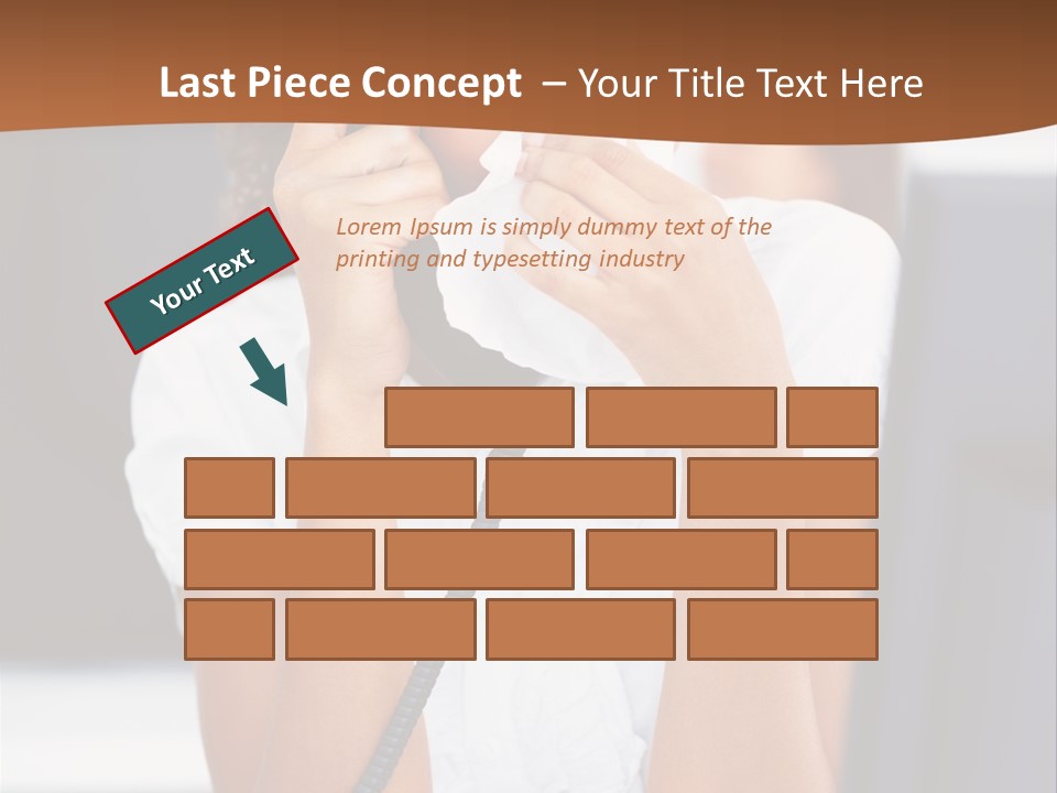 Table People Girl PowerPoint Template