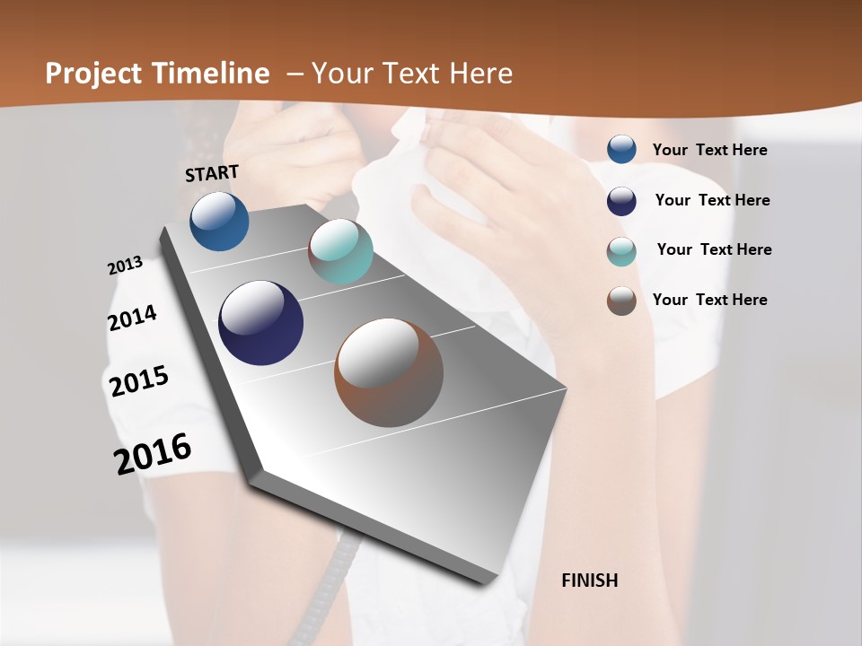 Table People Girl PowerPoint Template