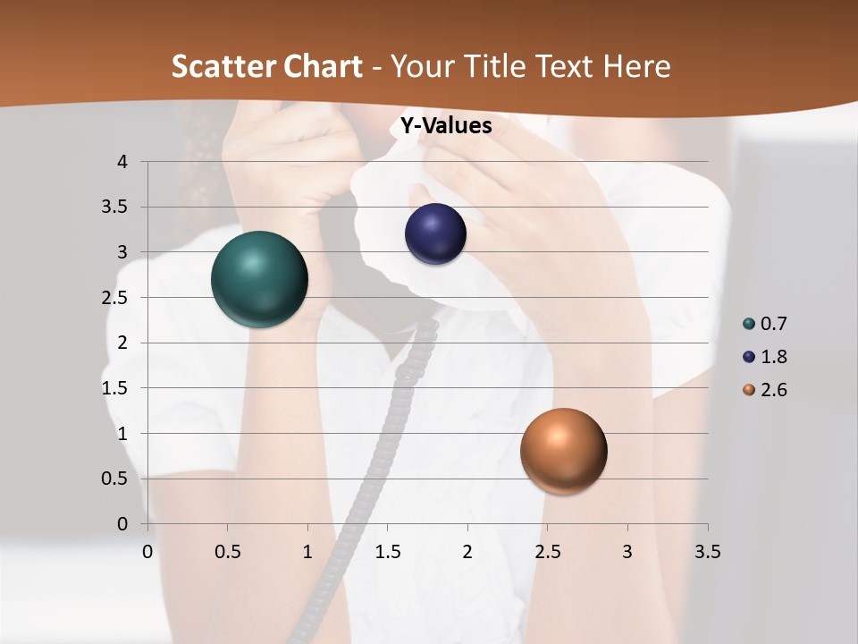 Table People Girl PowerPoint Template