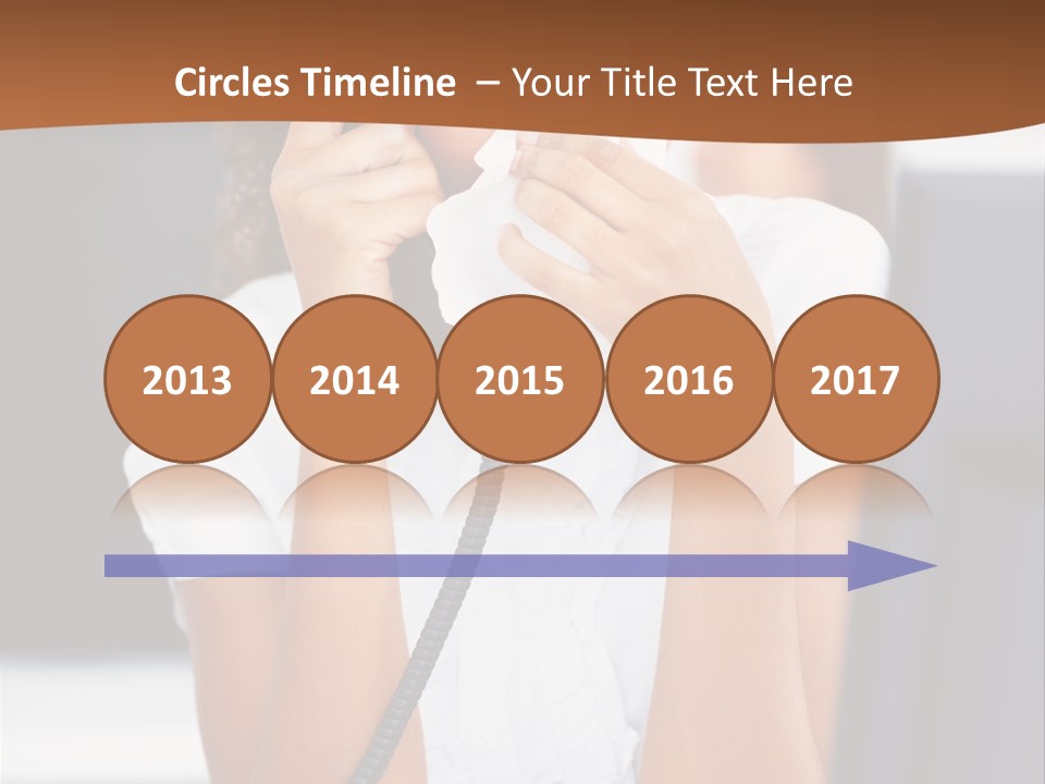 Table People Girl PowerPoint Template