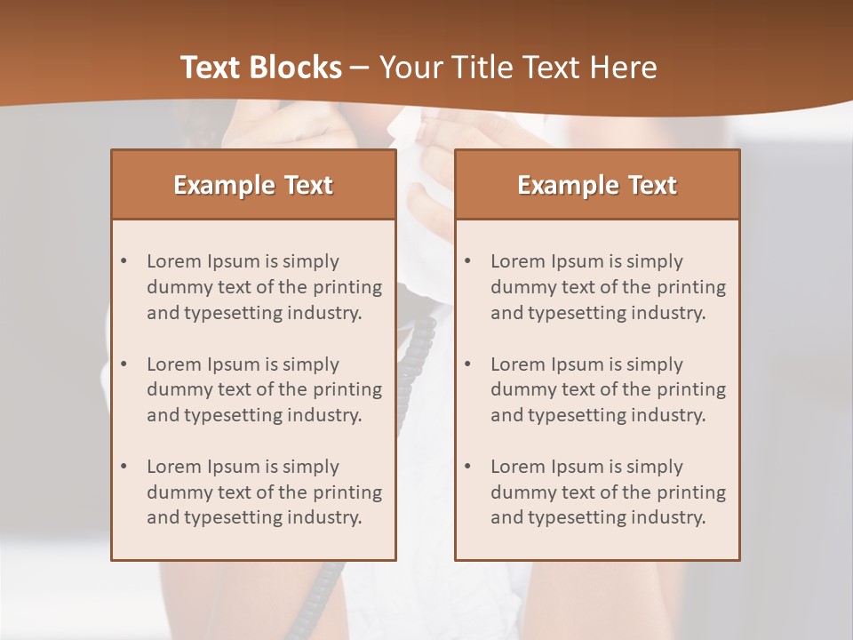 Table People Girl PowerPoint Template