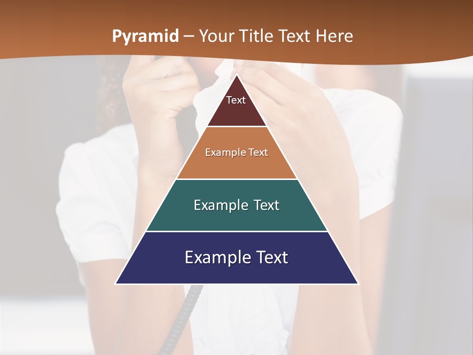 Table People Girl PowerPoint Template