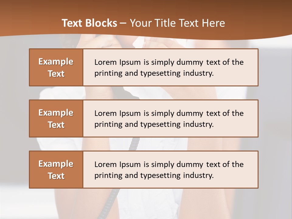 Table People Girl PowerPoint Template