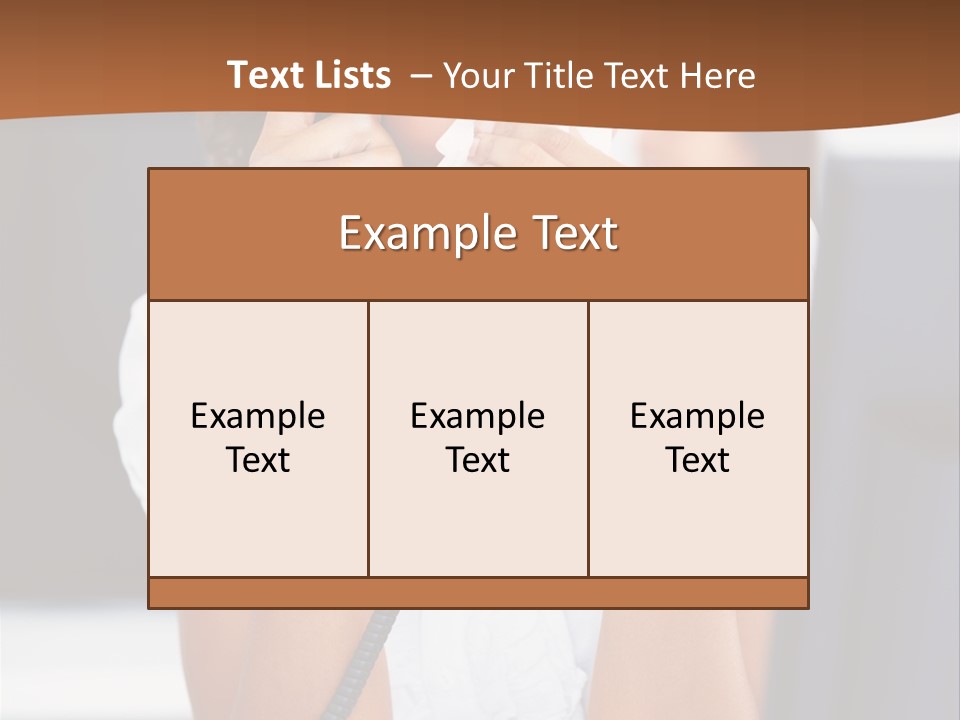 Table People Girl PowerPoint Template