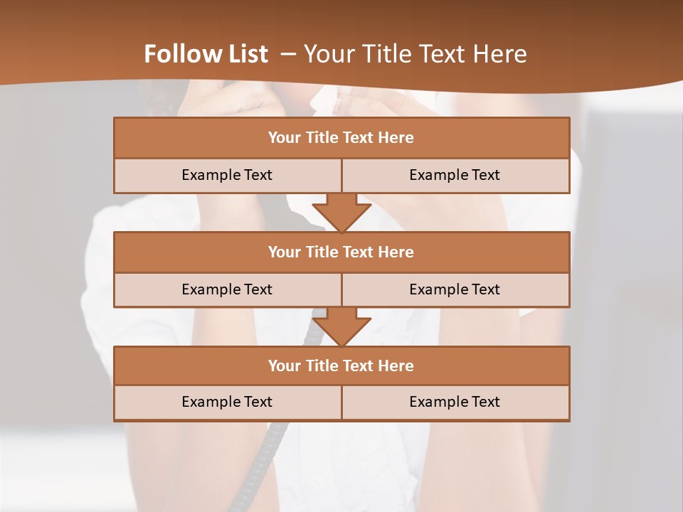 Table People Girl PowerPoint Template