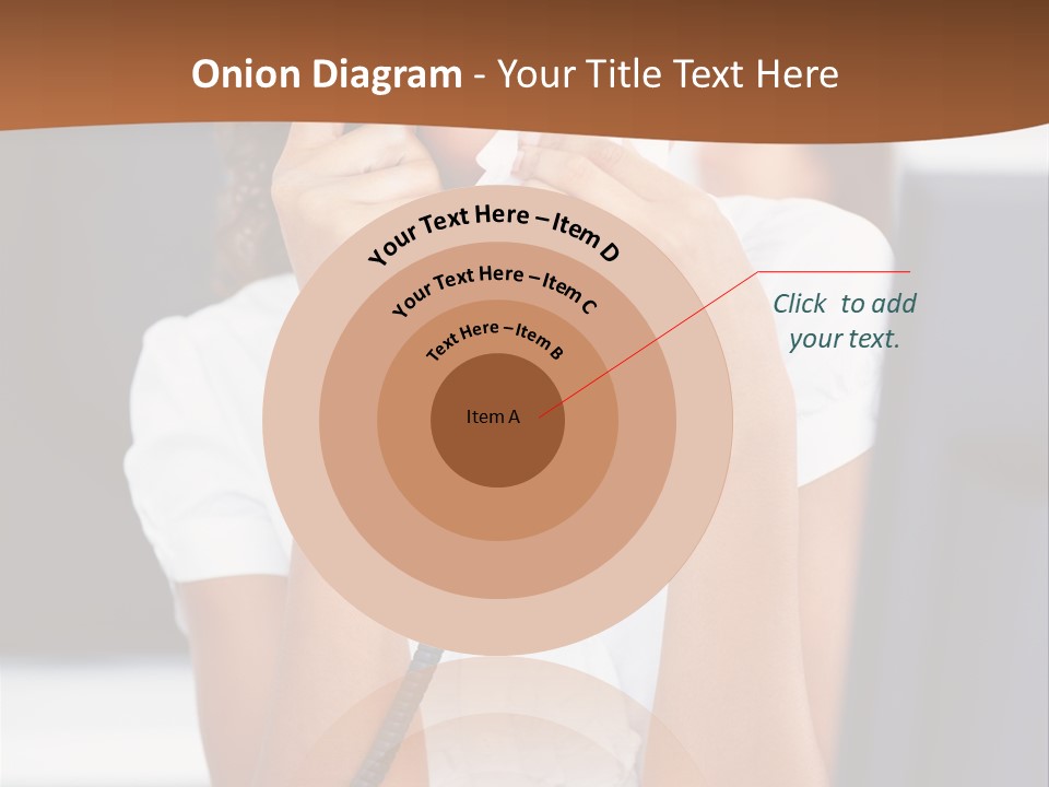 Table People Girl PowerPoint Template