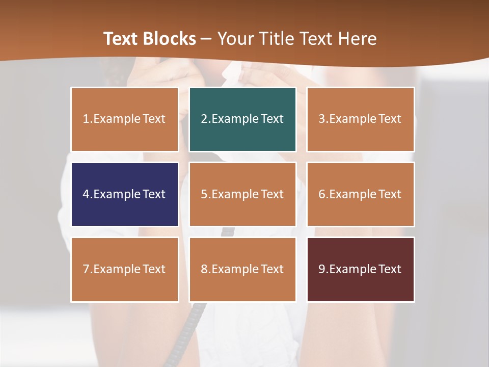 Table People Girl PowerPoint Template